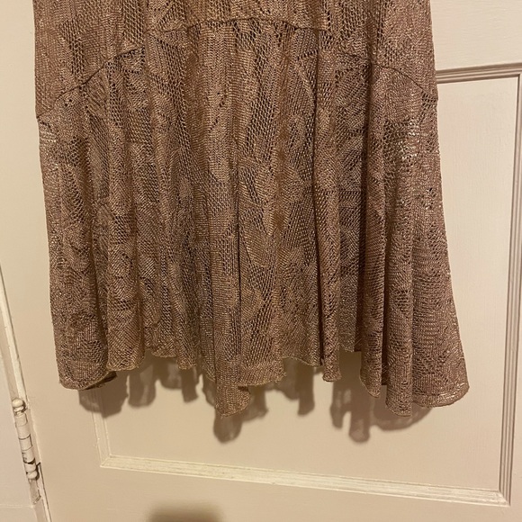 Spencer Alexis bronze lace maxi dress, size small - Picture 7 of 7